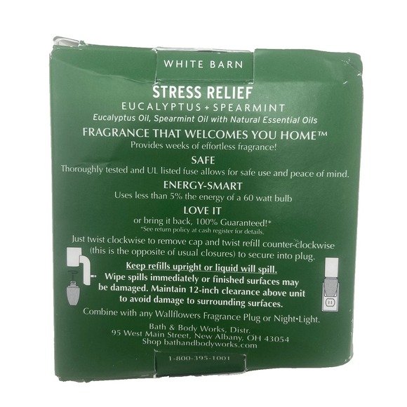Bath & Body Works Eucalyptus Spearmint 2 Pack Wallflowers Fragrance Refills - Picture 3 of 5